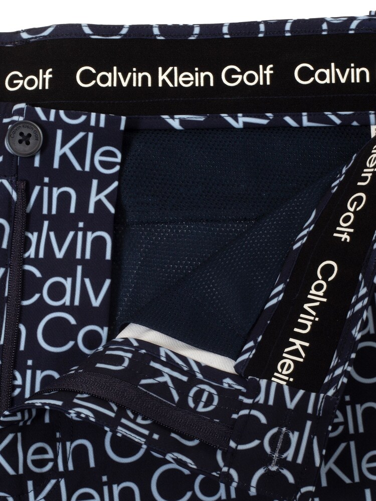 Calvin Klein Golf Blue Printed Genius Shorts - Image 10 of 10 Calvin Klein Golf Blue Printed Genius Shorts - Image 10 of 10