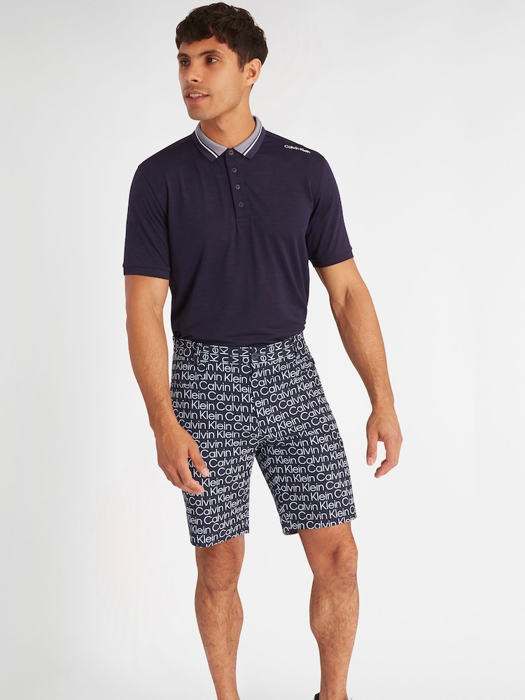 Calvin Klein Golf Blue Printed Genius Shorts - Image 2 of 10