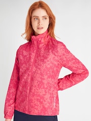 Calvin Klein Golf Canvas Pink Print windbreaker Jacket - Image 1 of 9