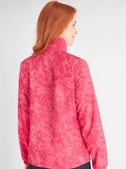 Calvin Klein Golf Canvas Pink Print windbreaker Jacket - Image 2 of 9