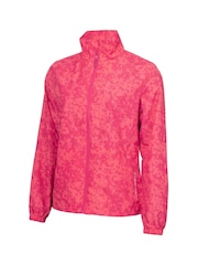 Calvin Klein Golf Canvas Pink Print windbreaker Jacket - Image 5 of 9