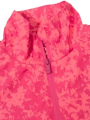Calvin Klein Golf Canvas Pink Print windbreaker Jacket - Image 7 of 9