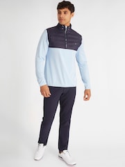 Calvin Klein Golf Blue Rangewood Quarter Zip Hybrid Base Layer - Image 3 of 8