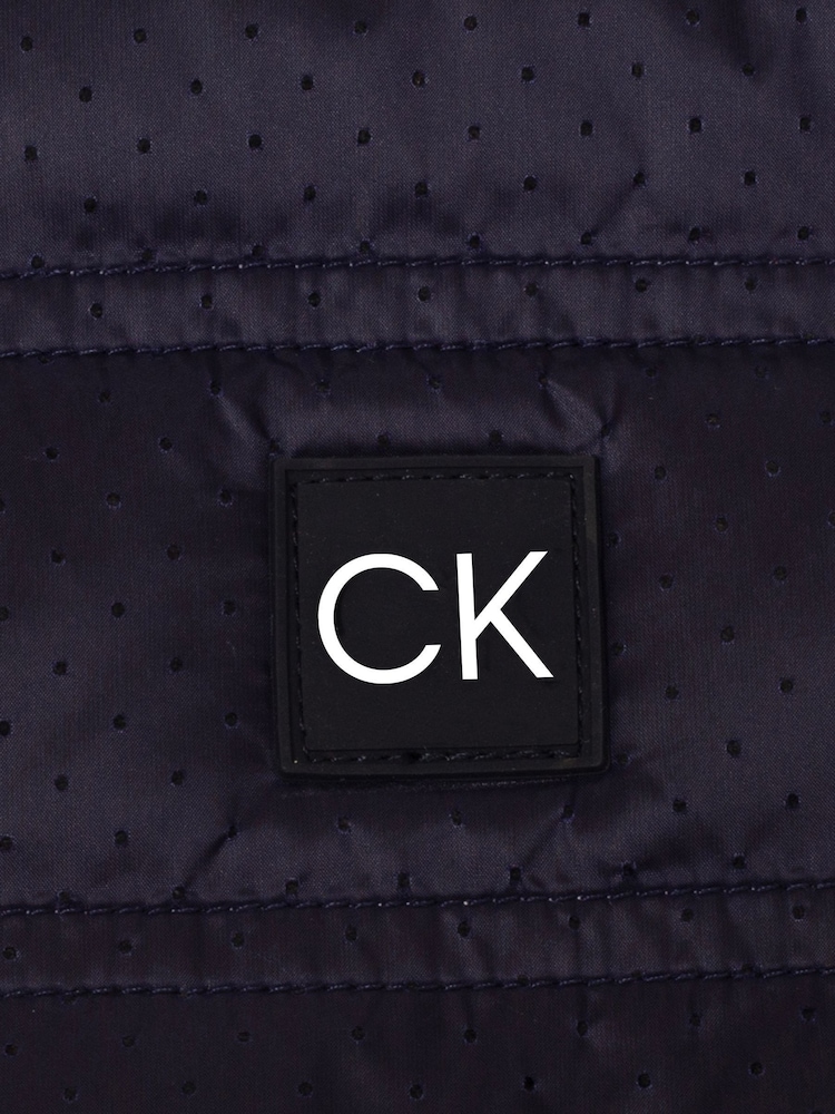 Calvin Klein Golf Blue Rangewood Quarter Zip Hybrid Base Layer - Image 8 of 8