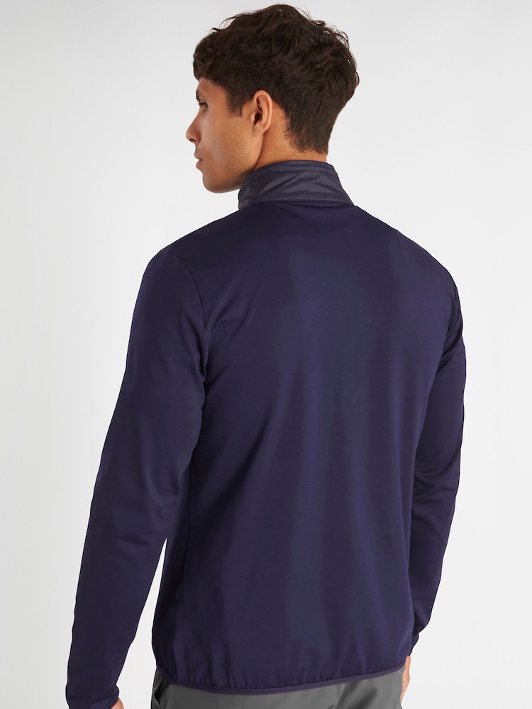 Calvin Klein Golf Blue Rangewood Quarter Zip Hybrid Base Layer - Image 2 of 8