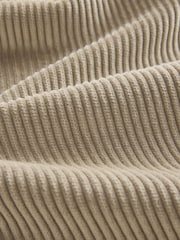 Grey Corduroy Twin Pocket 100% Cotton Shacket Overshirt - Image 7 of 8