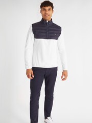 Calvin Klein Golf Rangewood Quarter Zip Hybrid White Base Layer - Image 3 of 8