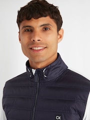 Calvin Klein Golf Rangewood Quarter Zip Hybrid White Base Layer - Image 4 of 8