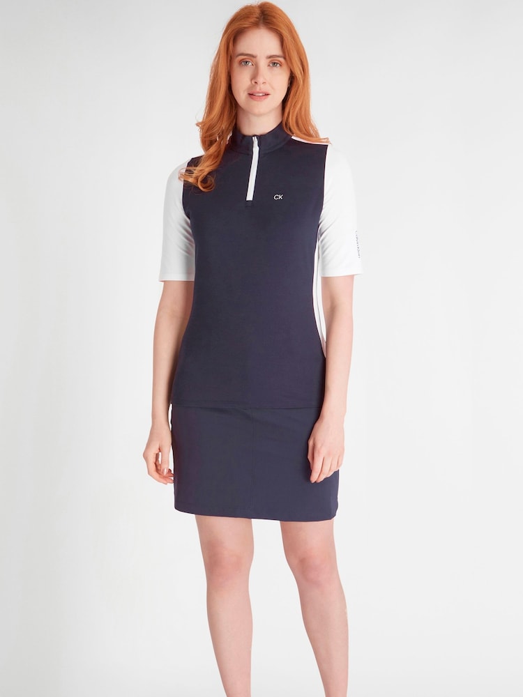 Calvin Klein Golf Bailey Lane Blue/White Polo Shirt - Image 1 of 9