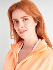 Оранжевая ветровка с капюшоном Calvin Klein Golf Melody - Изображение 4 из 8