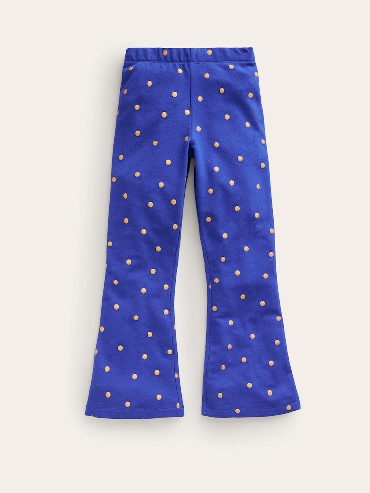 Boden Blue Printed Kick Flare Leggings - Image 1 of 3