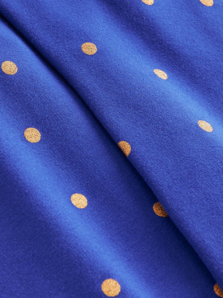 Boden Blue Printed Kick Flare Leggings - Image 3 of 3