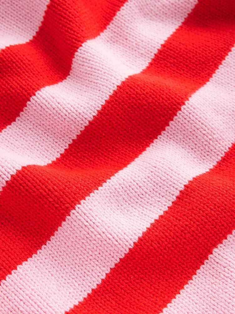 Boden Pink Hotch Potch Cotton Jumper - Image 6 of 6