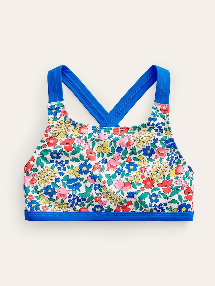 Boden Blue Cross Back Bikini top - Image 1 of 3