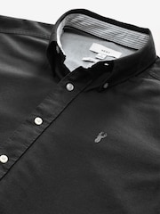 Charcoal Grey Regular Fit Long Sleeve Oxford Shirt - Image 9 of 9