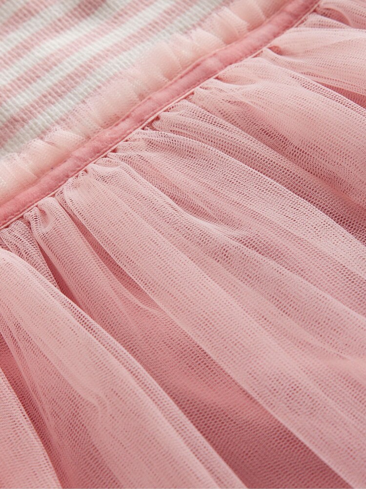 Boden Pink Jersey Tulle Mix Dress - Image 3 of 3 Boden Pink Jersey Tulle Mix Dress - Image 3 of 3