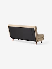 MADE.COM Loden Green Wide Stripe Large Haru 2 Seater Sofa Bed - Image 2 of 6