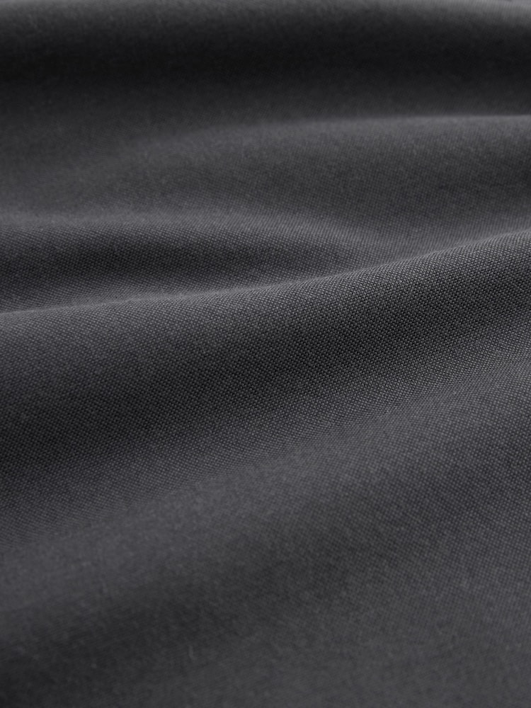 Charcoal Grey Slim Fit Long Sleeve Oxford Shirt - Image 8 of 8