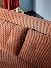 MADE.COM Nutmeg Orange Corduroy Haru 2 Seater Sofa Bed - Image 5 of 7