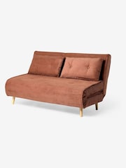 MADE.COM Nutmeg Orange Corduroy Haru 2 Seater Sofa Bed - Image 6 of 7