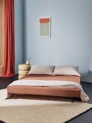 MADE.COM Nutmeg Orange Corduroy Large Haru 2 Seater Sofa Bed - Image 2 of 7