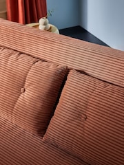 MADE.COM Nutmeg Orange Corduroy Large Haru 2 Seater Sofa Bed - Image 5 of 7