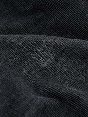 Charcoal Grey Corduroy Long Sleeve 100% Cotton Shirt - Image 8 of 8