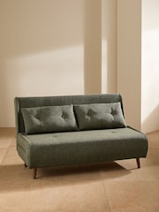 MADE.COM Forrest Green Pax Boucle Haru 2 Seater Sofa Bed - Image 1 of 8