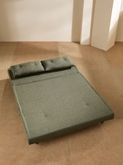 MADE.COM Forrest Green Pax Boucle Haru 2 Seater Sofa Bed - Image 2 of 8