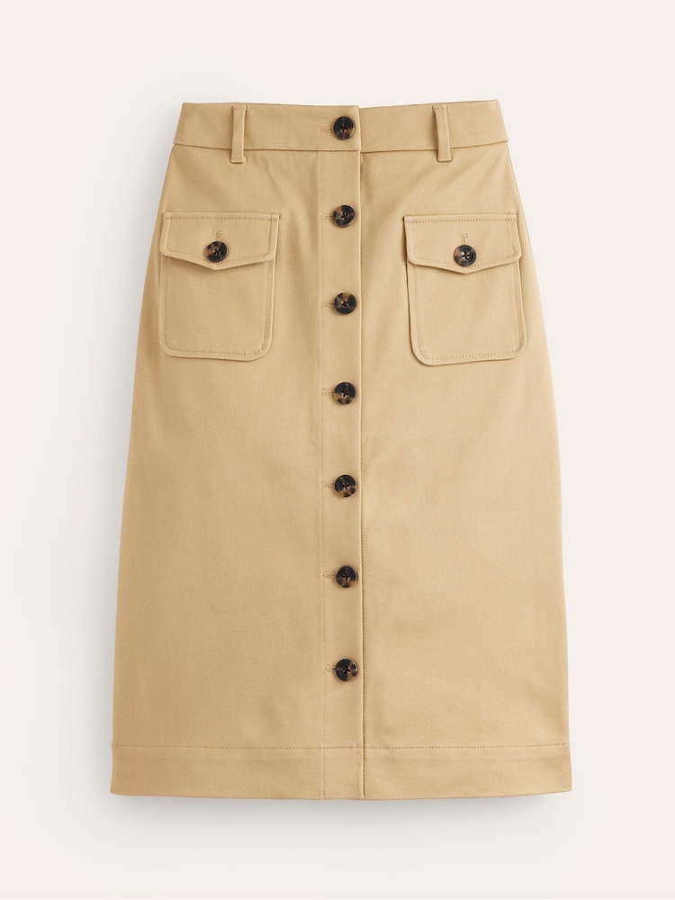 Boden Natural Utility Pocket Midi Skirt - Image 5 of 5