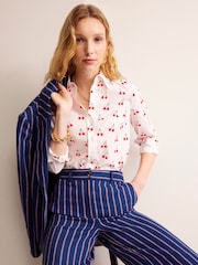 Boden Cream Sienna 100% Cotton Shirt - Image 1 of 6