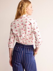 Boden Cream Sienna 100% Cotton Shirt - Image 2 of 6