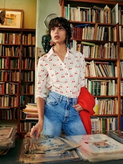 Boden Cream Sienna 100% Cotton Shirt - Image 5 of 6