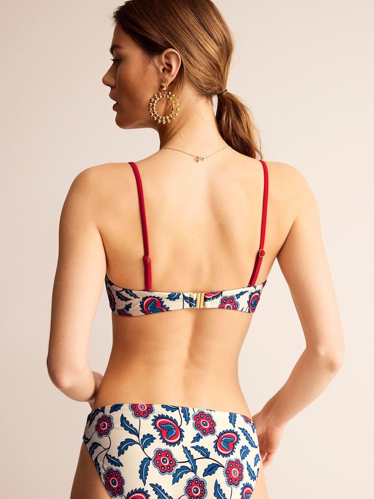 Boden Cream Panel Underwire Bikini Top - Image 2 of 6