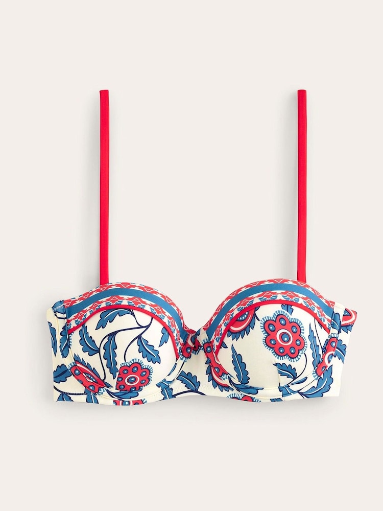 Boden Cream Panel Underwire Bikini Top - Image 6 of 6
