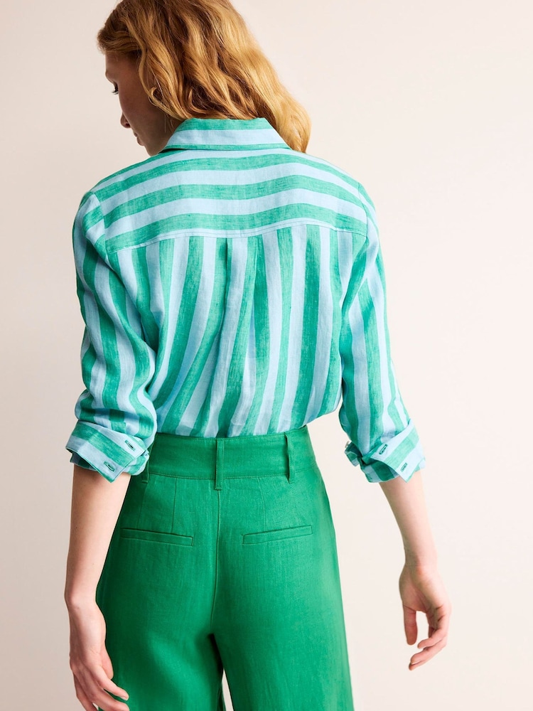 Boden Green Sienna Linen Shirt - Image 2 of 5