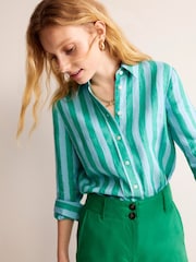 Boden Green Sienna Linen Shirt - Image 3 of 5