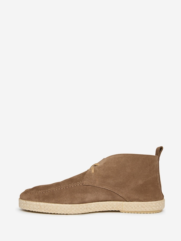 Oliver Sweeney Nude Calf Suede Chukka Espadrilles Shoes - Image 2 of 5