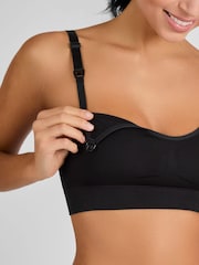 Emma Jane Black 2-Pack Seamless Nursing Bras - Image 4 of 5