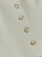 River Island Green Longline Button Front Waistcoat - Image 5 of 5