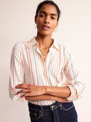 Boden Cream Sienna Silk Shirt - Image 1 of 5