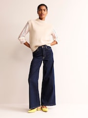 Boden Cream Sienna Silk Shirt - Image 3 of 5