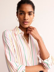 Boden Cream Sienna Silk Shirt - Image 4 of 5
