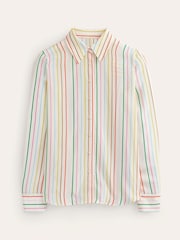 Boden Cream Sienna Silk Shirt - Image 5 of 5