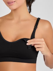 JoJo Maman Bébé Black Emma-Jane Padded Seamless Maternity & Nursing Bra - Image 3 of 5