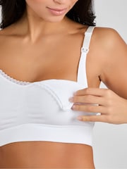 Білий - Emma Jane Emma-Jane Lace Trim Seamless Maternity & Nursing Bra - Image 3 of 5