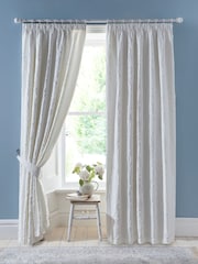 Appletree Collier Luxury Jacquard Pencil Pleat Curtains - Imagen 1 de 3