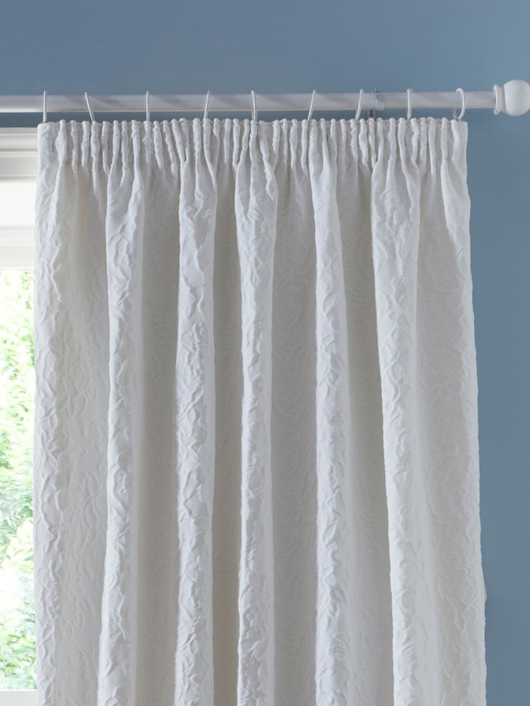 Appletree Collier Luxury Jacquard Pencil Pleat Curtains - Imagen 2 de 3