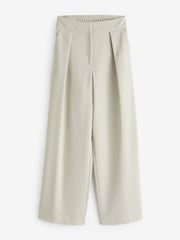 River Island Green Wide Leg Pleated Trousers - Image 5 of 6