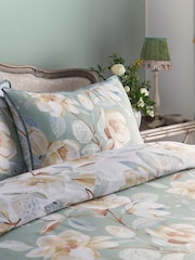 Appletree Green Eleanor 200 Thread Count 100% Cotton Pure Duvet Cover Set - Image 3 of 5